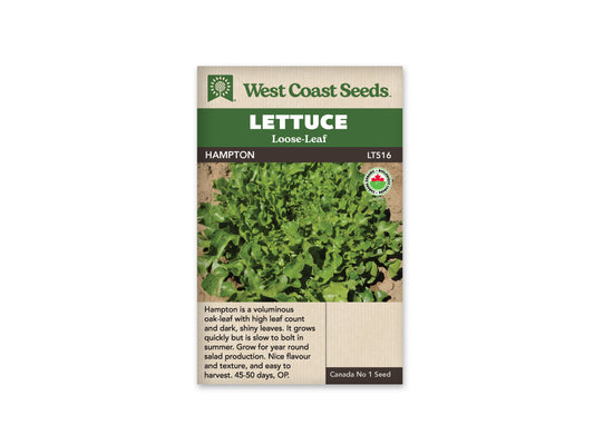 Lettuce “Hampton Eazyleaf Organic” West Coast Seeds
