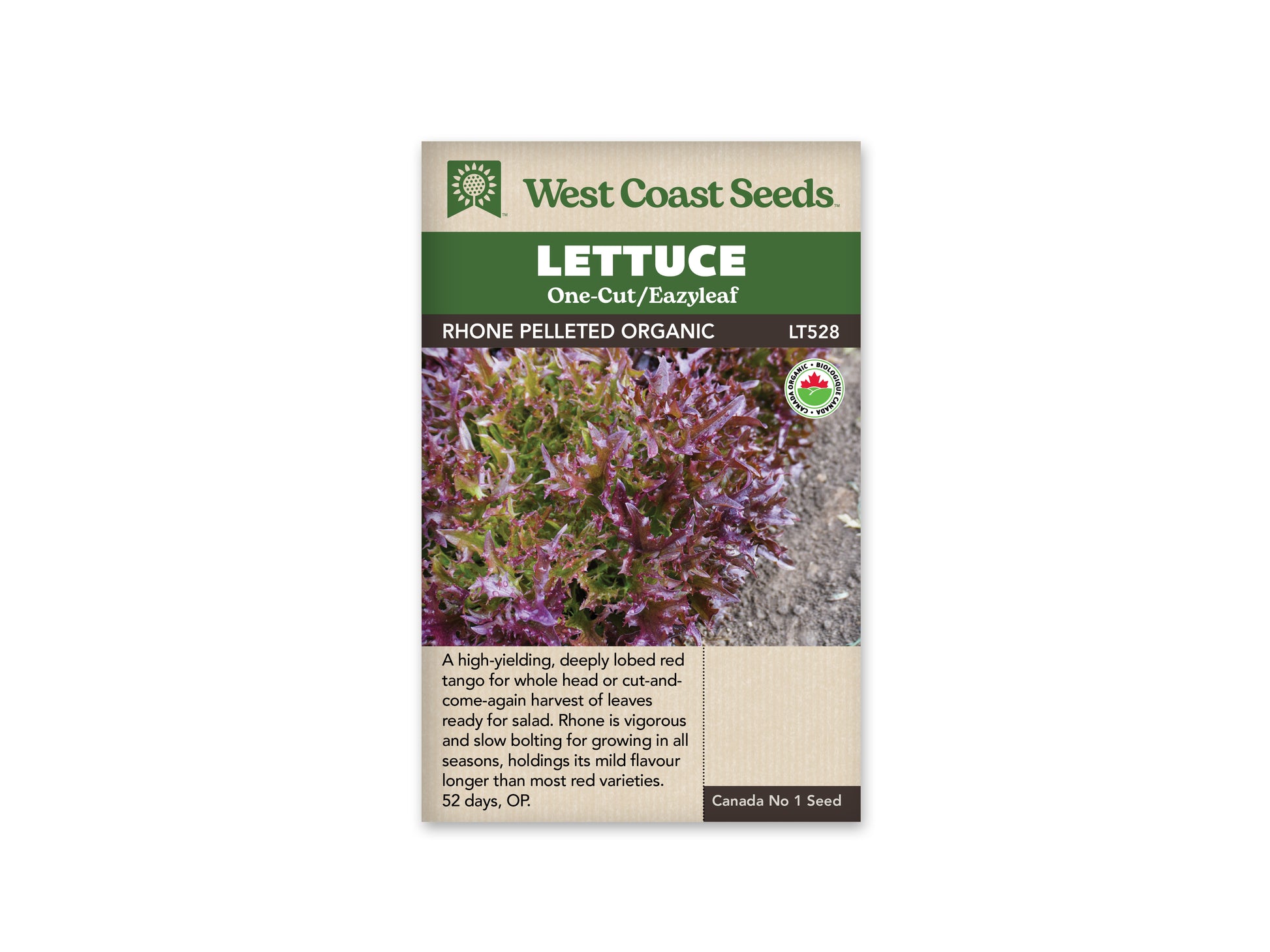 Lettuce "Rhone Pelleted Organic" West Coast Seeds