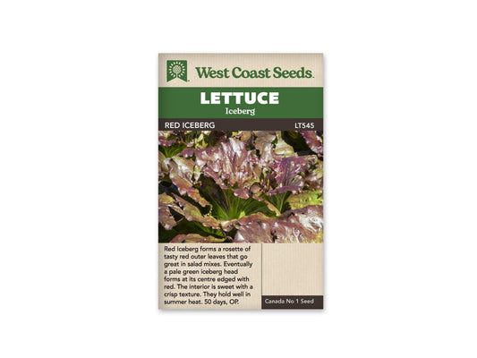 Lettuce “Red Iceberg” West Coast Seeds