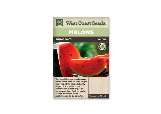 Watermelon “Sugar Baby Organic” West Coast Seeds