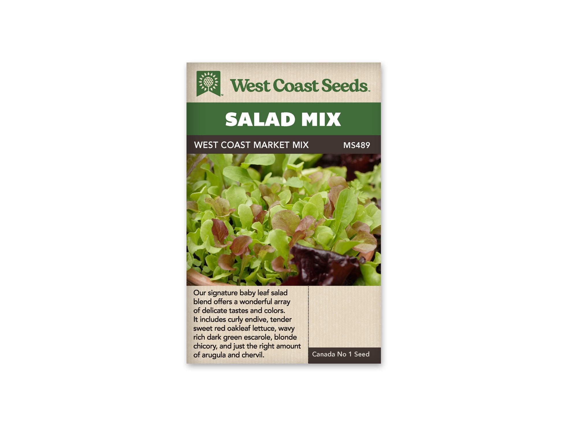 Salad Blend “West Coast Market Mix” West Coast Seeds