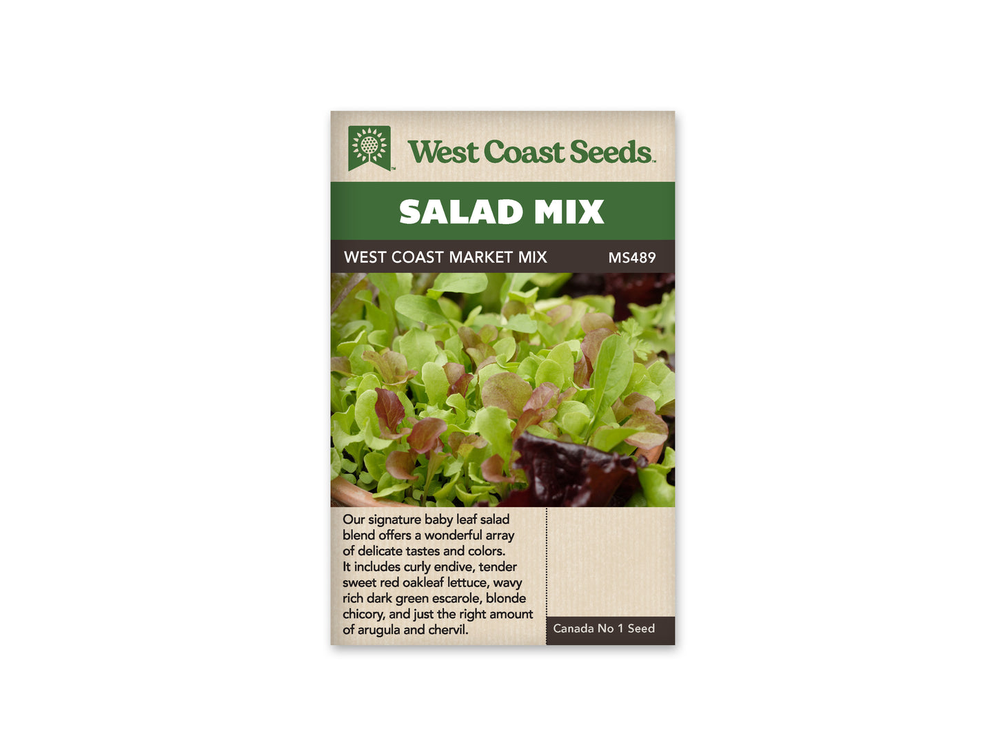 Salad Blend “West Coast Market Mix” West Coast Seeds