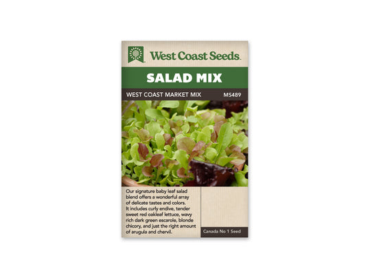 Salad Blend “West Coast Market Mix” West Coast Seeds