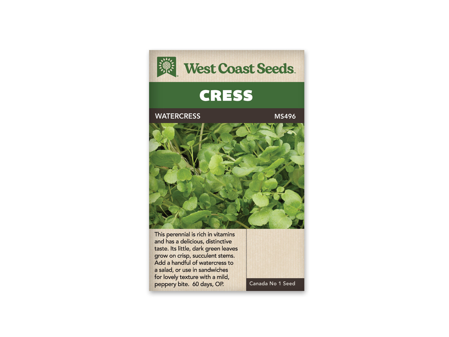 Greens "Watercress" West Coast Seeds