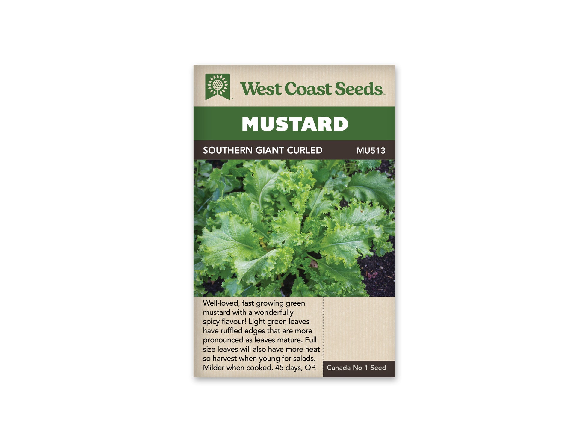 Greens "Southern Giant Curled" West Coast Seeds