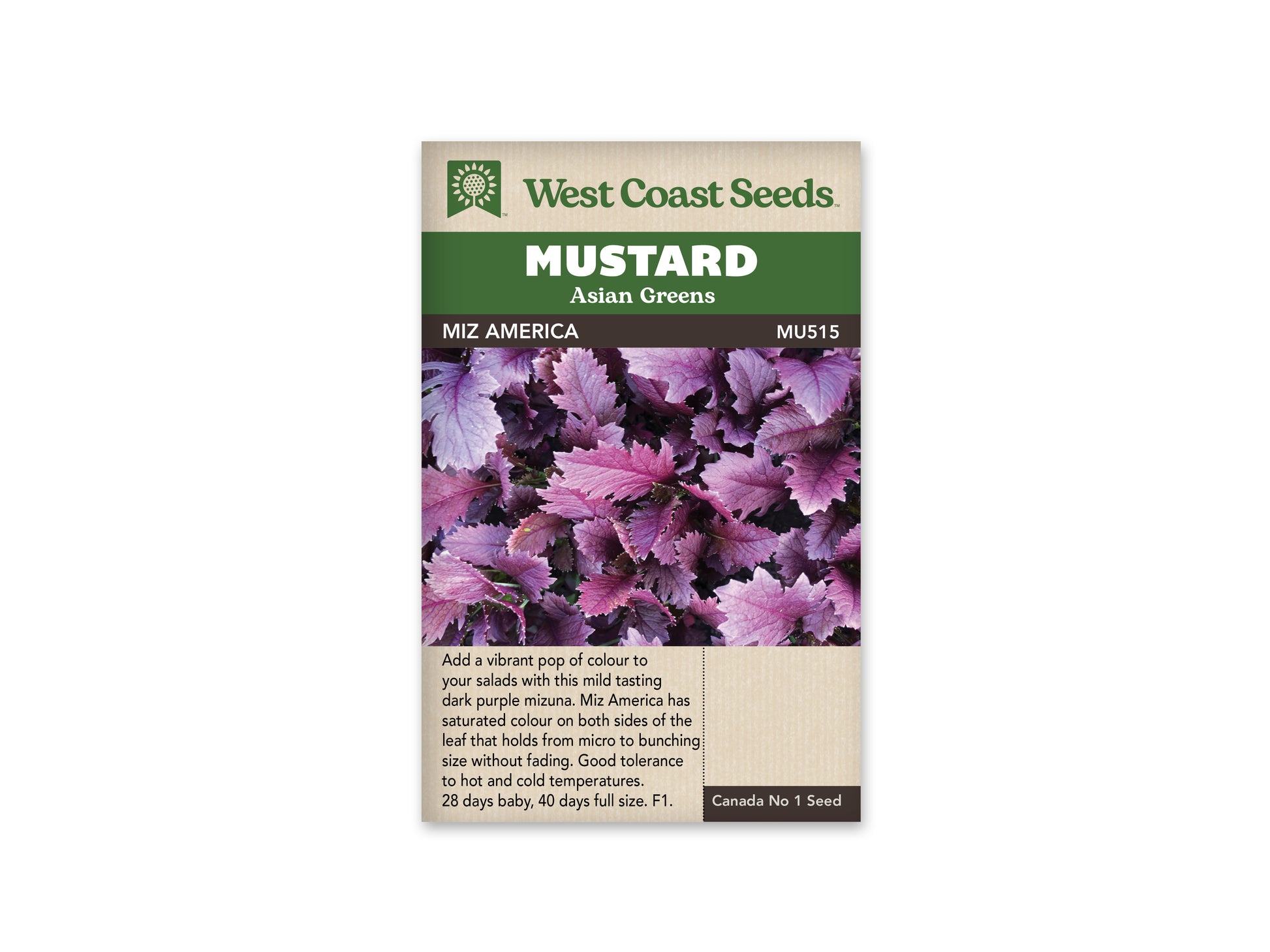 Greens "Miz America F1" West Coast Seeds