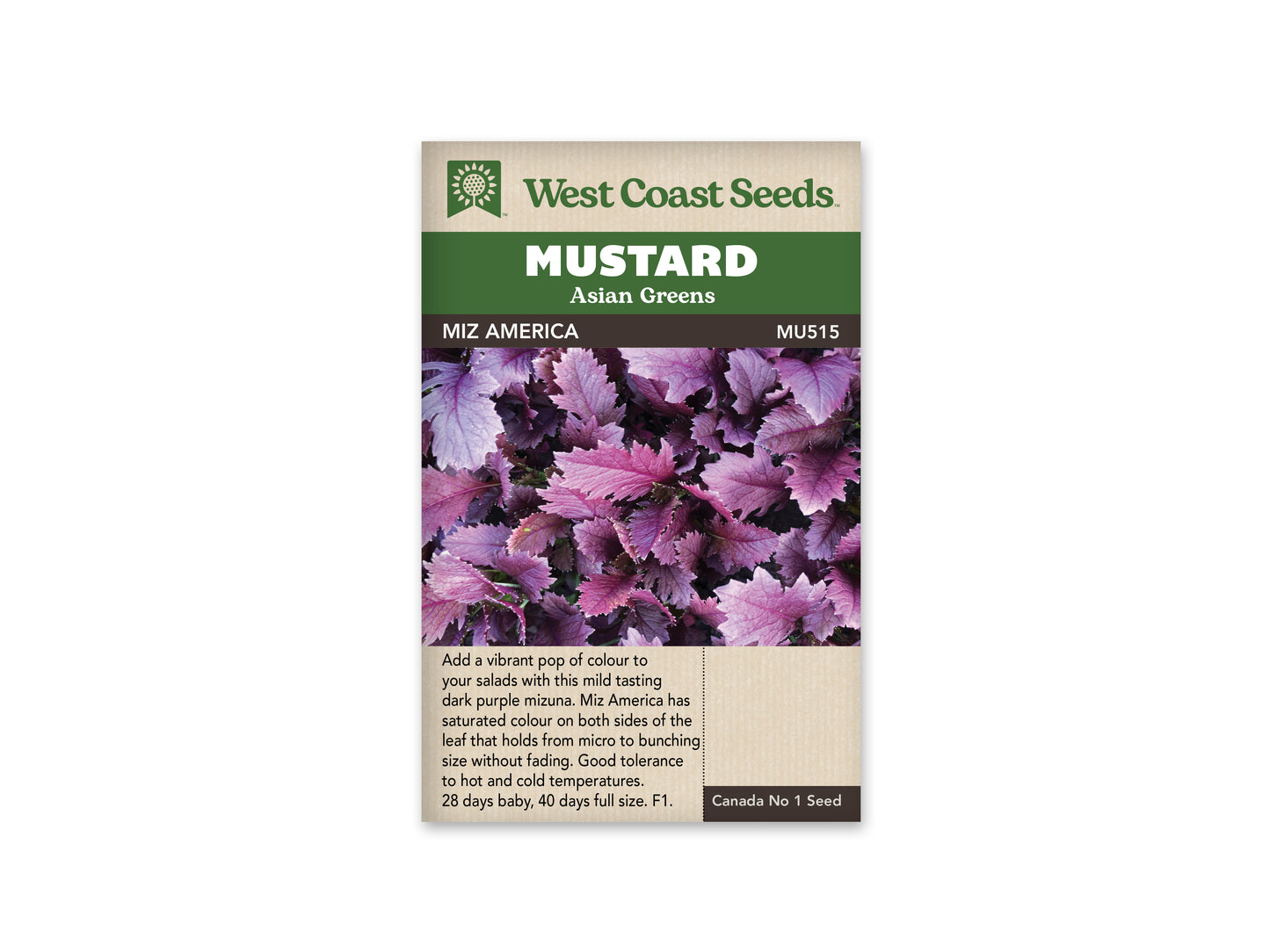 Greens "Miz America F1" West Coast Seeds
