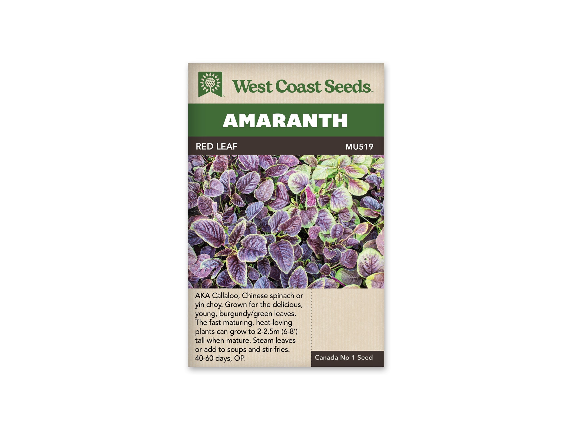 Greens “Red Leaf” West Coast Seeds