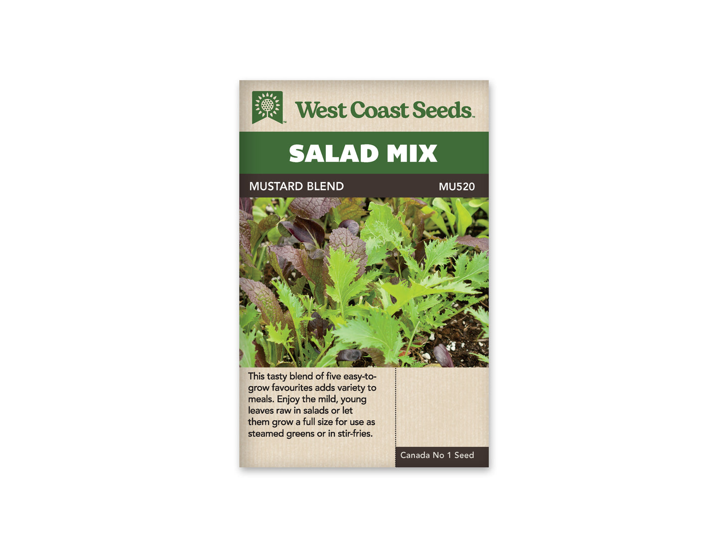 Salad Blend "Mustard Greens Blend" West Coast Seeds