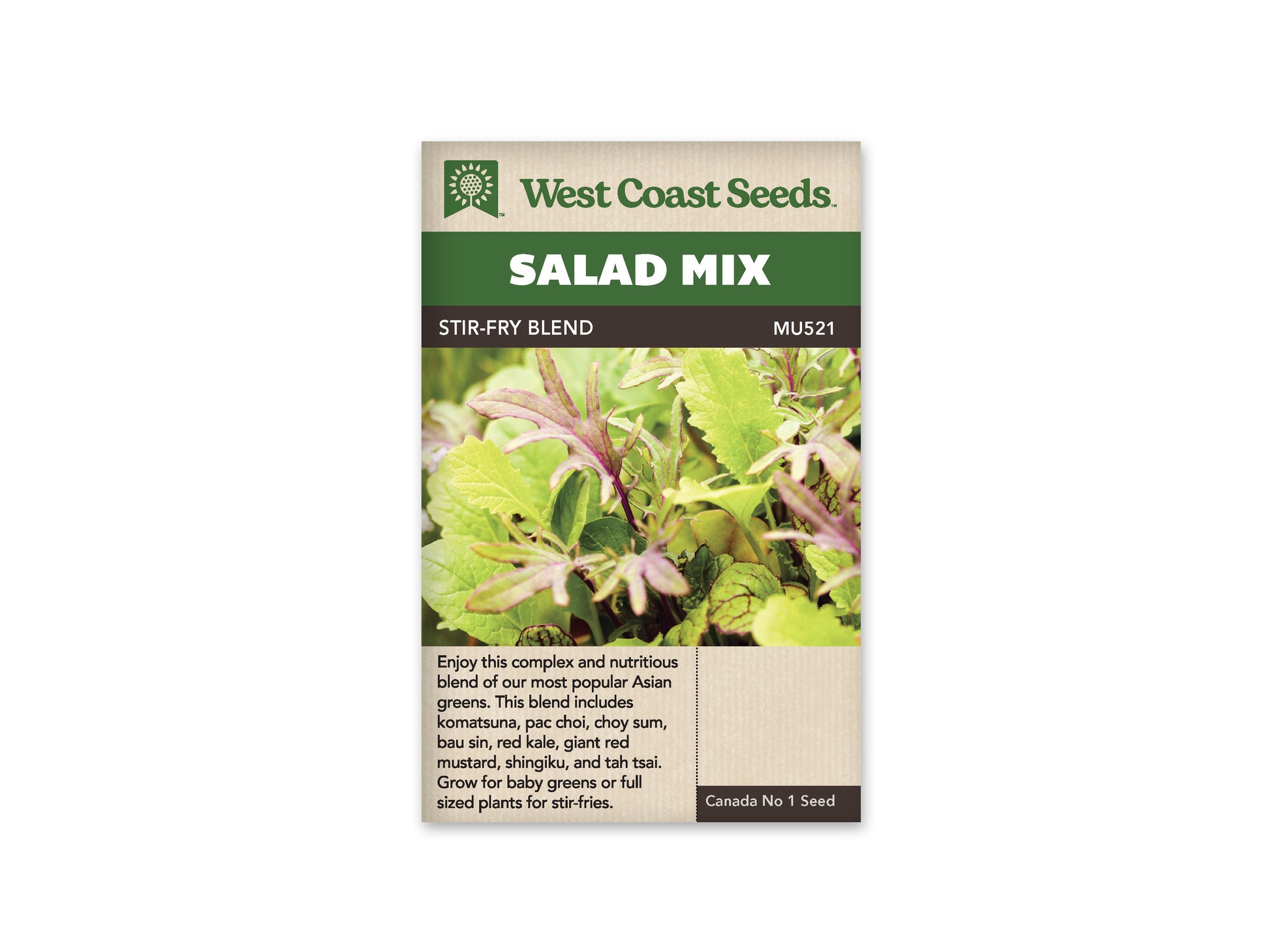 Salad Blend "Stir Fry Blend" West Coast Seeds