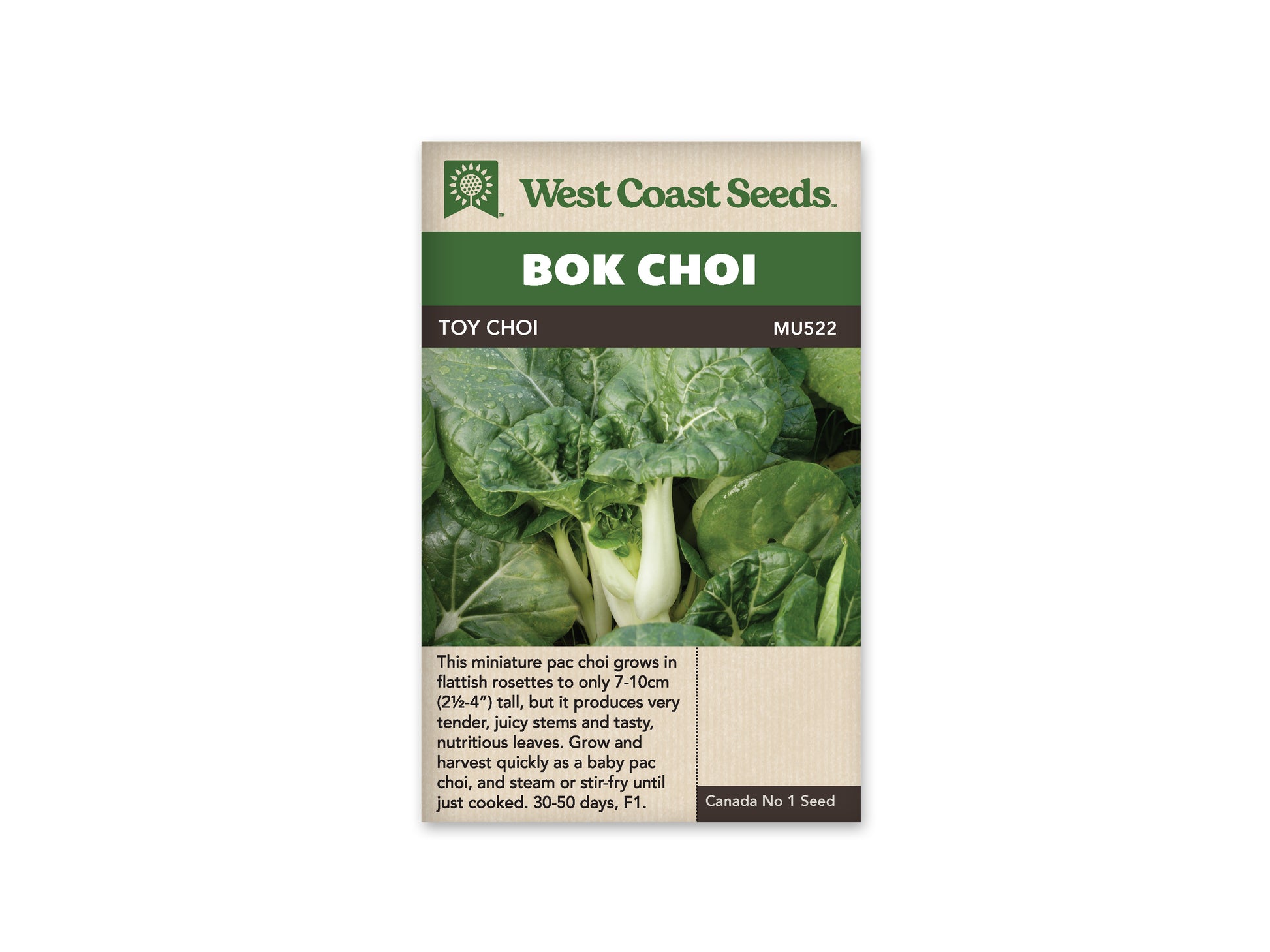 Pac Choi "Toy Choy F1" West Coast Seeds