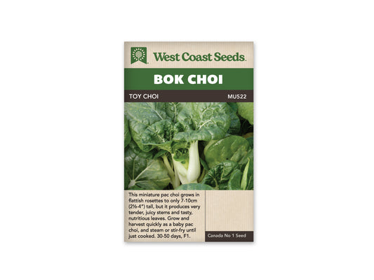 Pac Choi "Toy Choy F1" West Coast Seeds