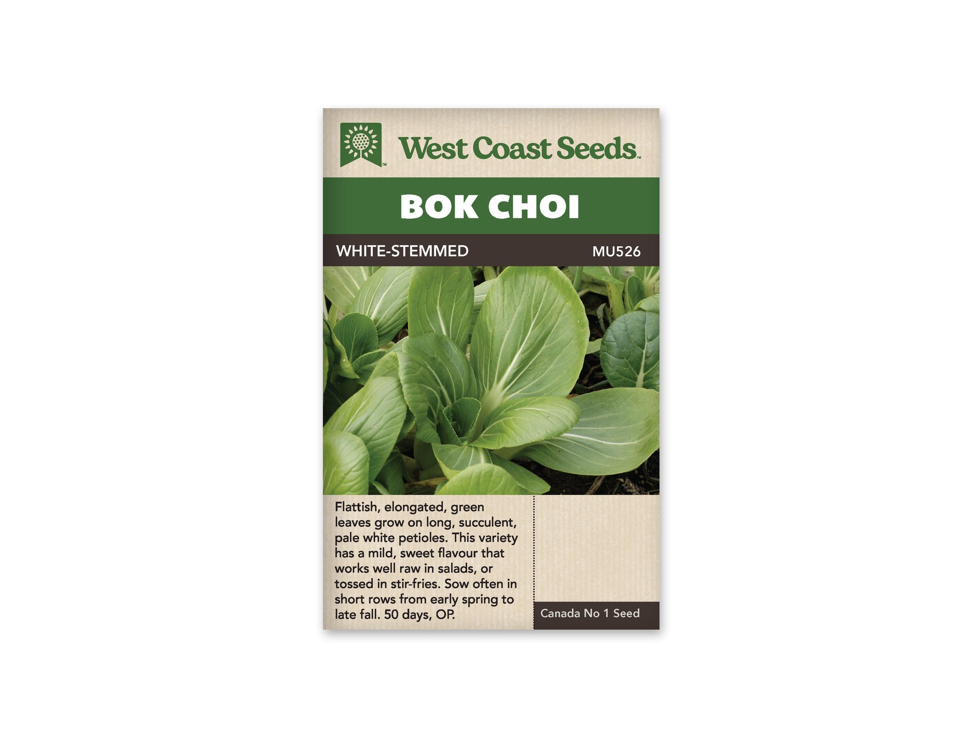 Pac Choi "White-Stemmed Pac Choi" West Coast Seeds