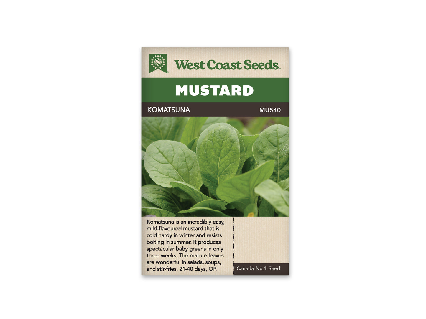 Greens “Komatsuna Green” West Coast Seeds