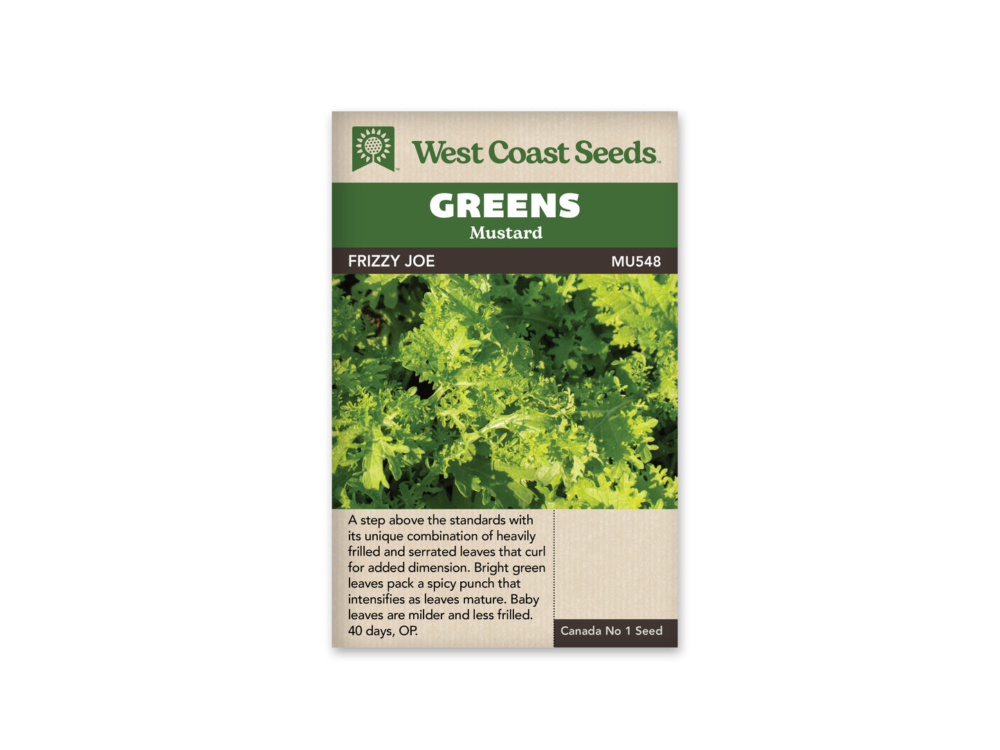 Mustard “Frizzy Joe” West Coast Seeds