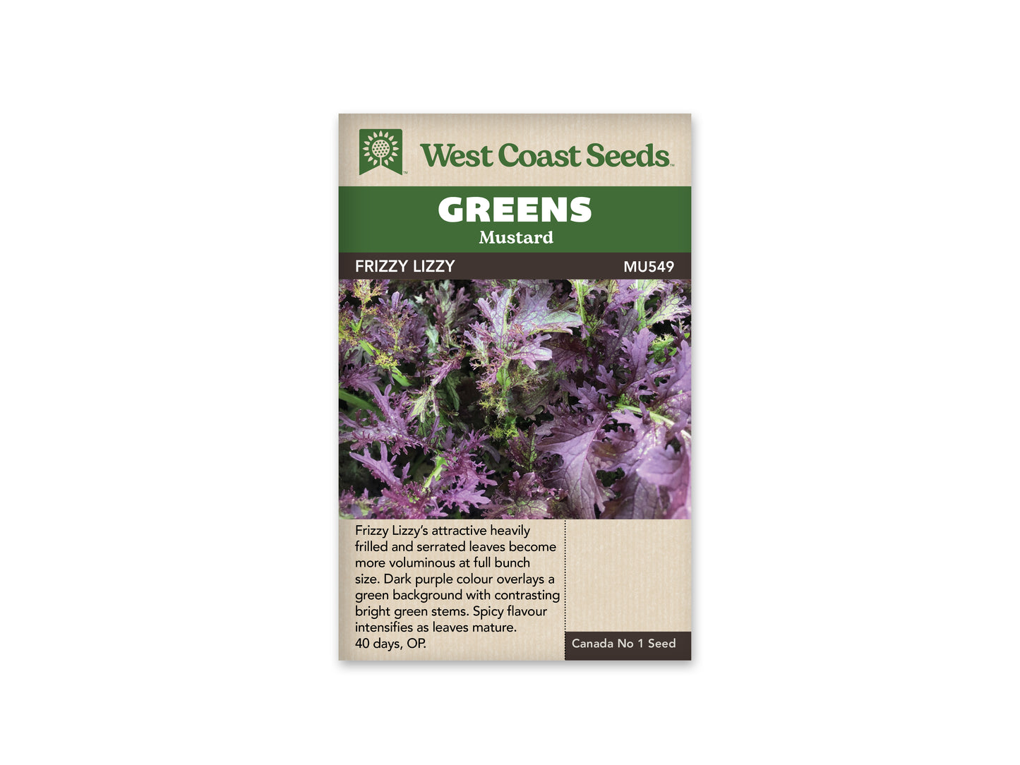 Mustard “Frizzy Lizzy” West Coast Seeds
