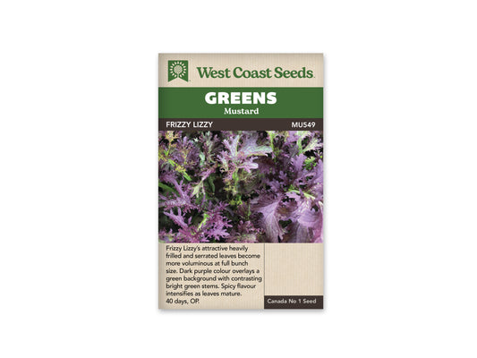 Mustard “Frizzy Lizzy” West Coast Seeds