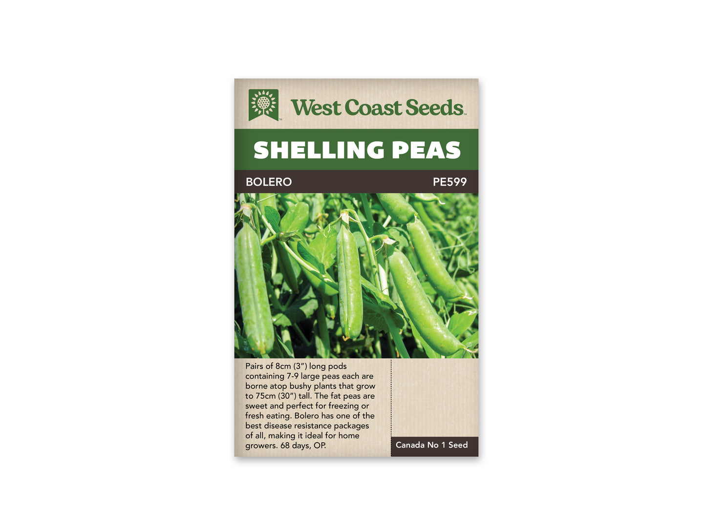 Peas “Bolero” West Coast Seeds