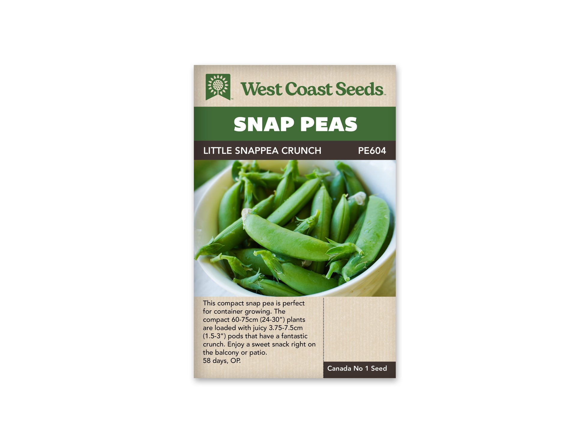Peas “Little Snappea Crunch” West Coast Seeds