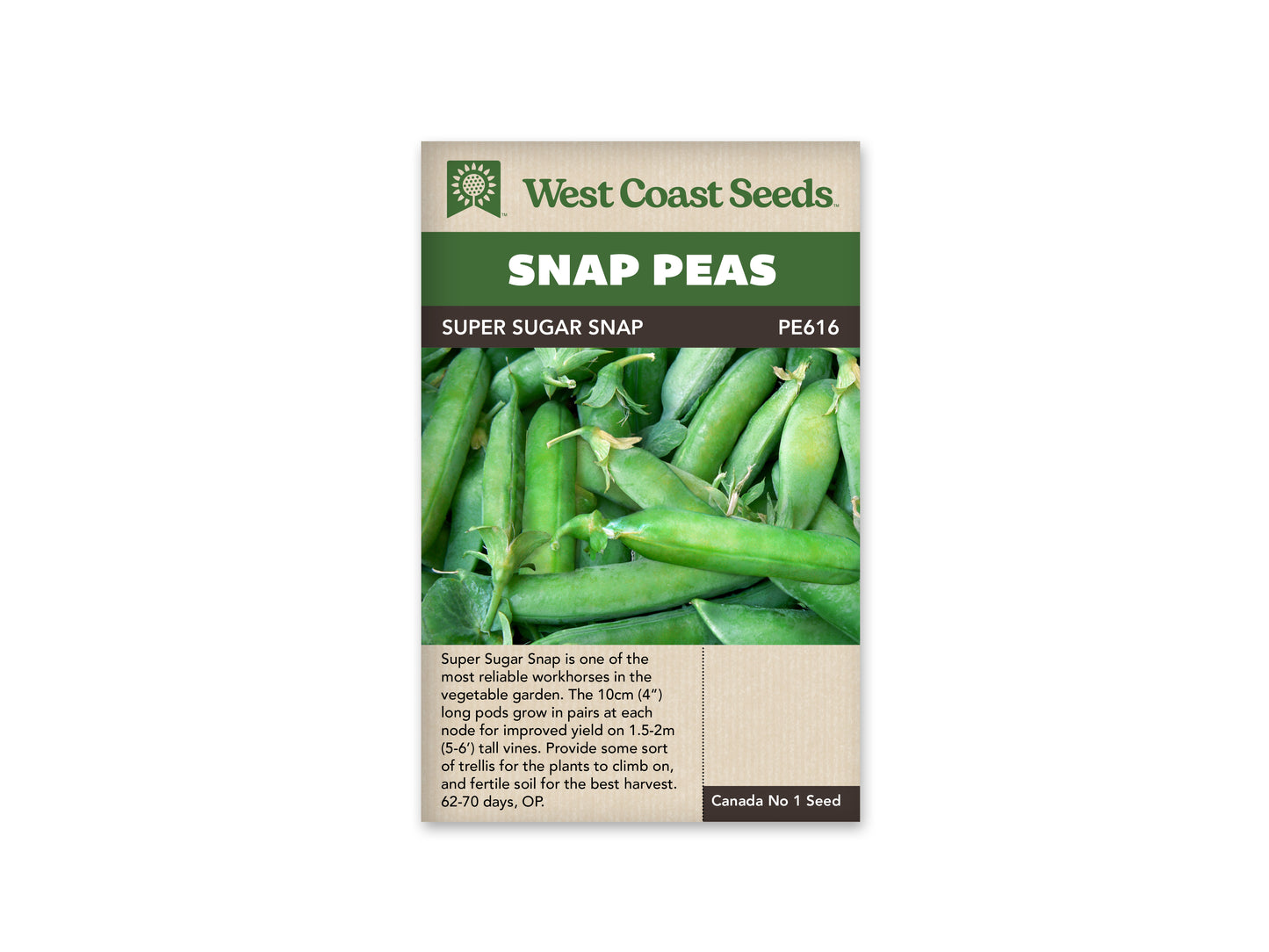 Peas “Super Sugar” West Coast Seeds 20g