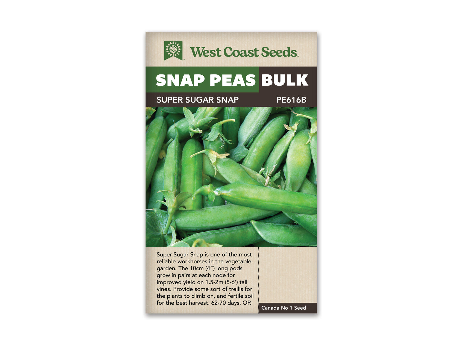 Peas “Super Sugar” West Coast Seeds 75g