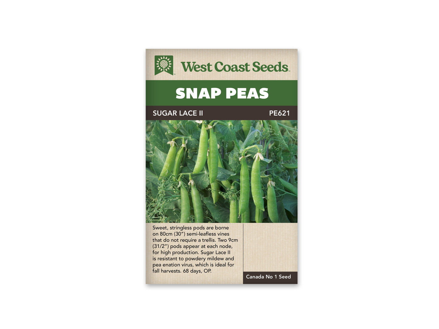 Peas "Sugar Lace II" West Coast Seeds