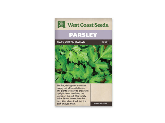 Parsley “Dark Green Italian” West Coast Seeds