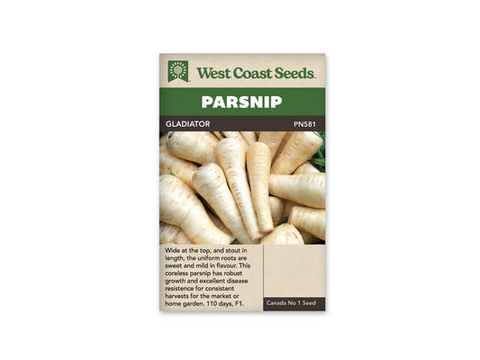 Parsnips "Gladiator F1" West Coast Seeds