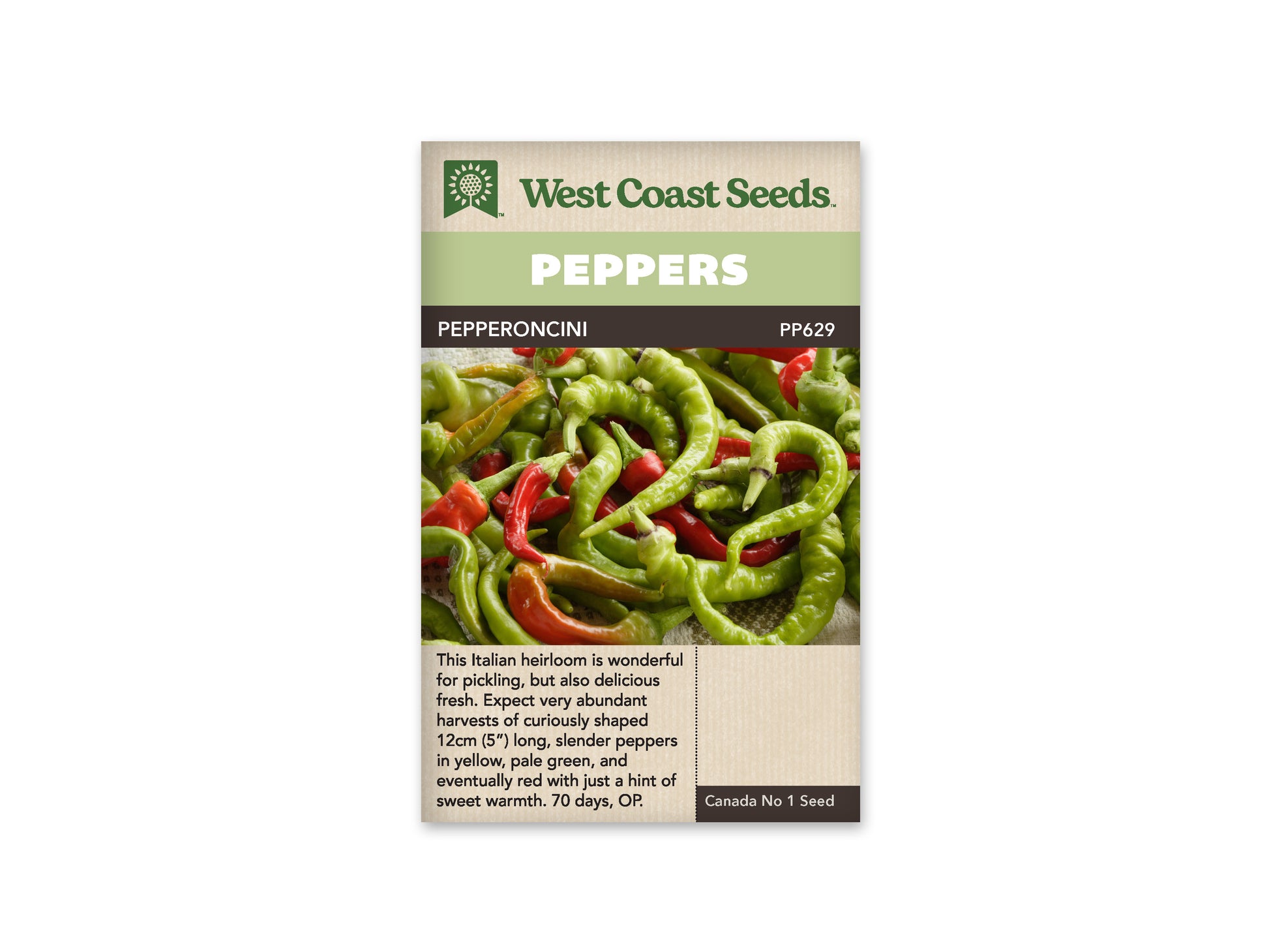 Sweet Peppers “Pepperoncini” West Coast Seeds