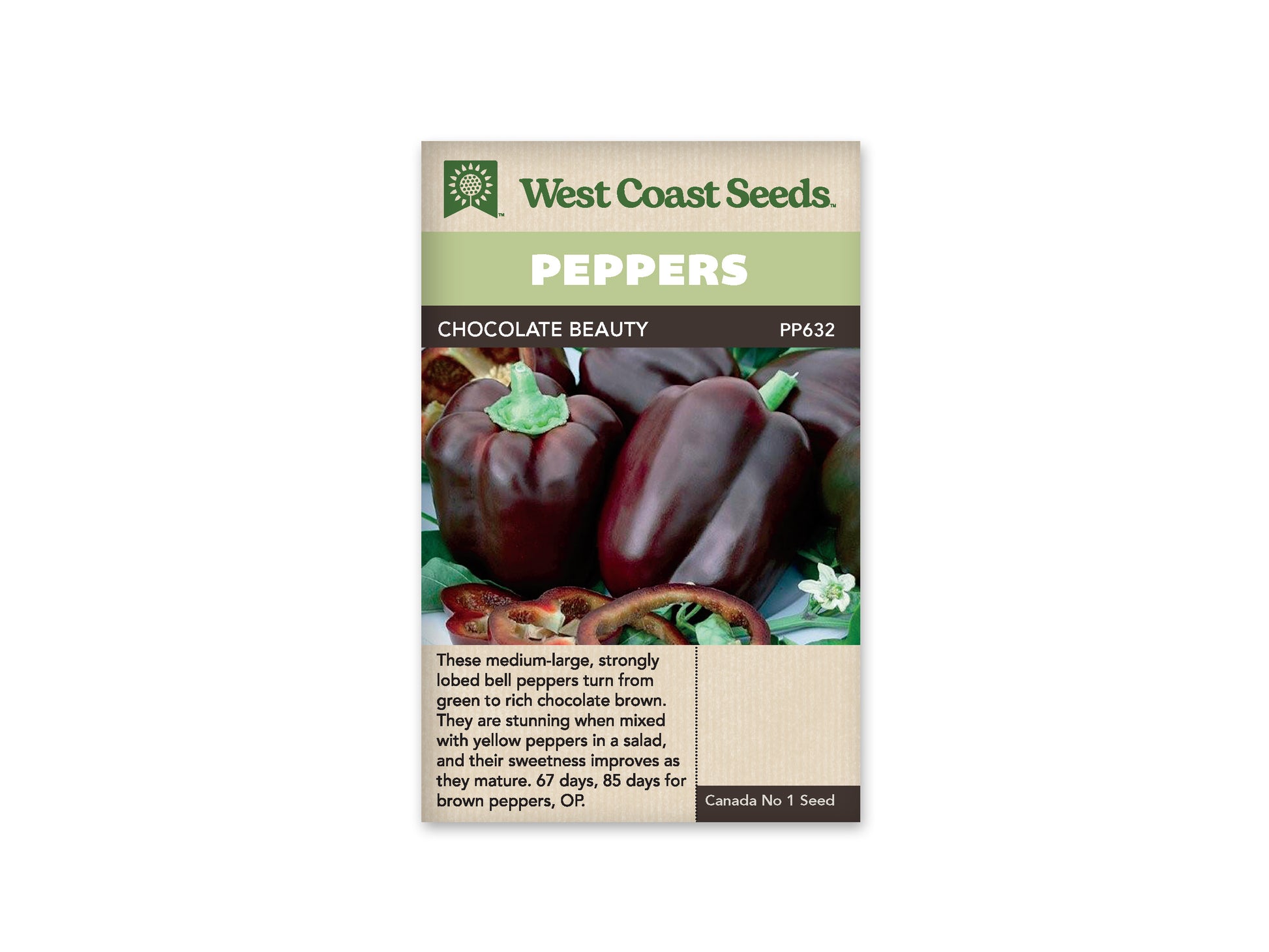 Pepper-Sweet "Chocolate Beauty" West Coast Seeds
