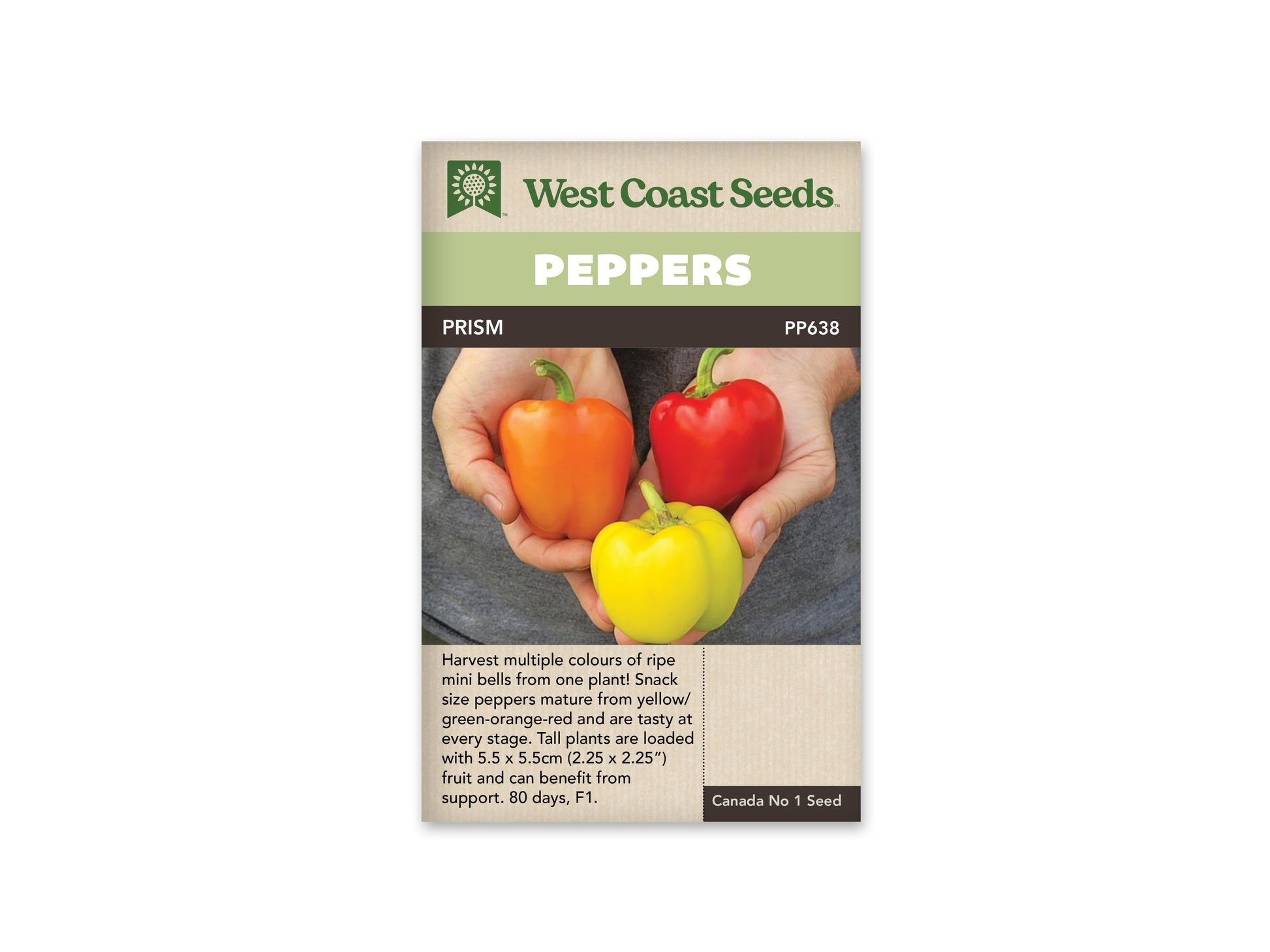 Pepper "Prism F1" West Coast Seeds