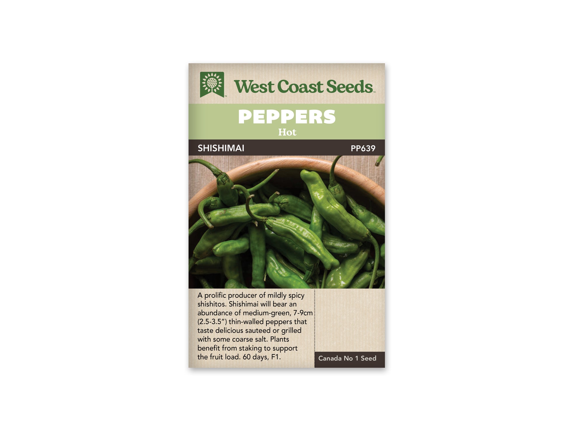 Peppers “Shishimai F1” West Coast Seeds
