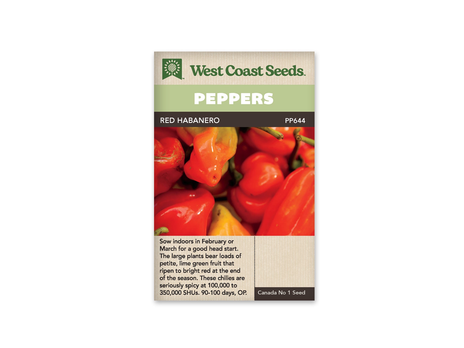 Hot Peppers "Habanero" West Coast Seeds
