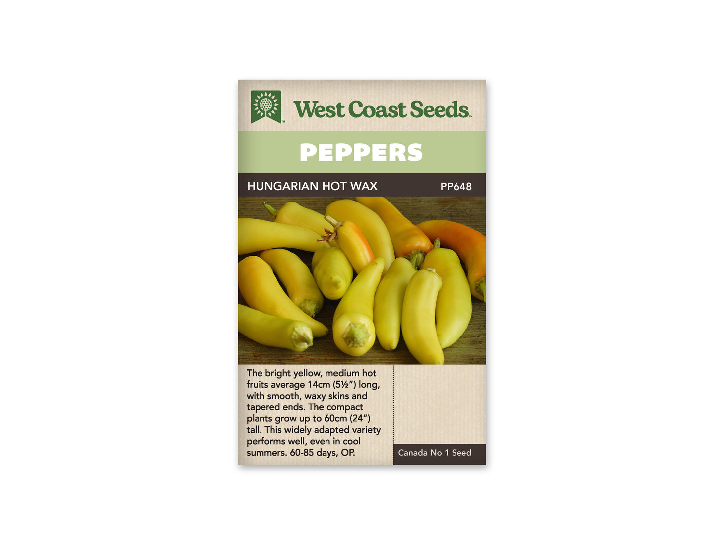 Hot Peppers “Hungarian Hot Wax” West Coast Seeds