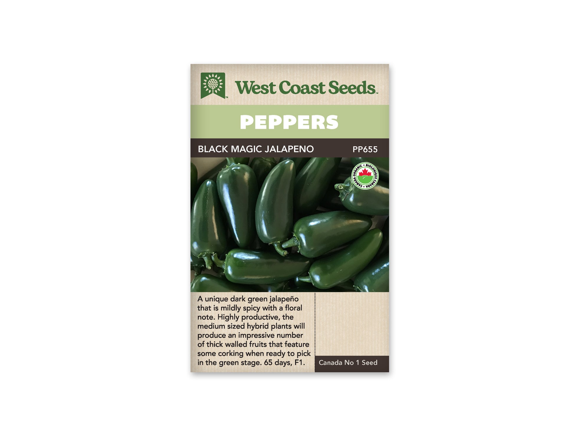 Pepper-Hot "Black Magic F1 Organic" West Coast Seeds