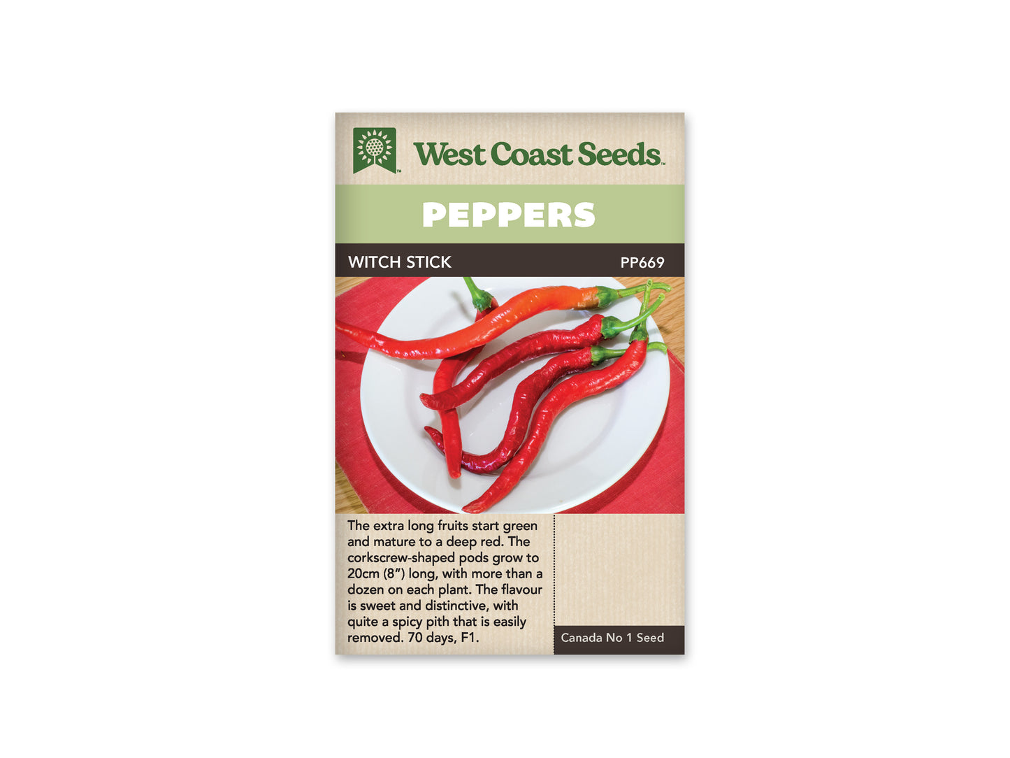 Hot Peppers “Witch Stick Chili F1” West Coast Seeds