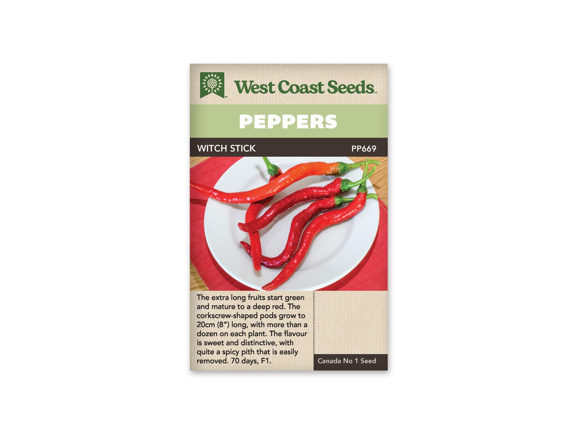 Hot Peppers “Witch Stick Chili F1” West Coast Seeds