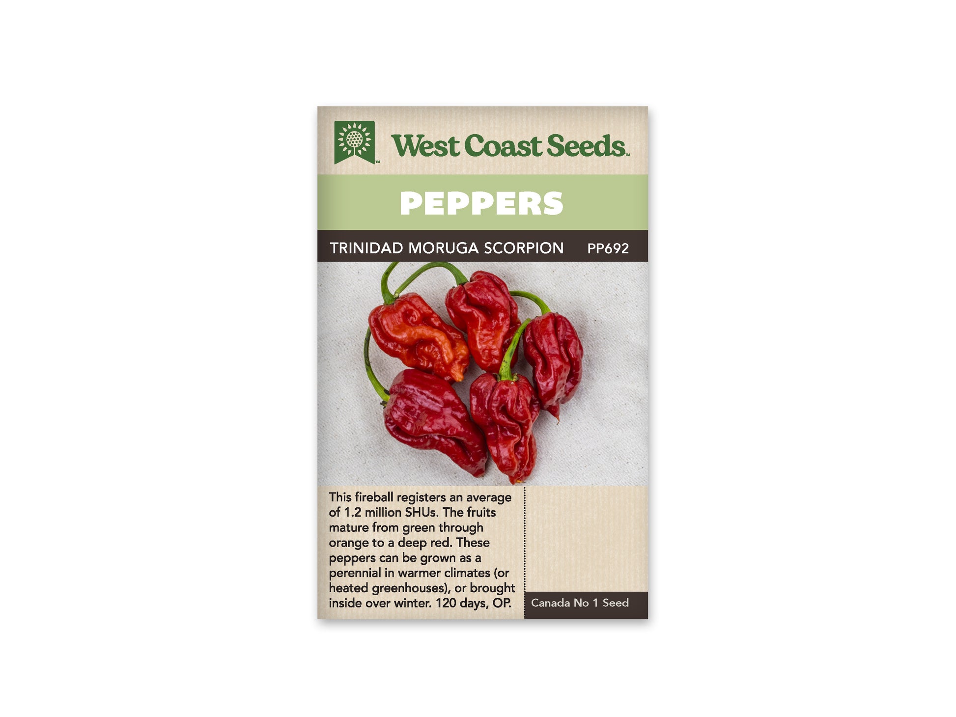 Hot Peppers “Trinidad Moruga Scorpion” West Coast Seeds