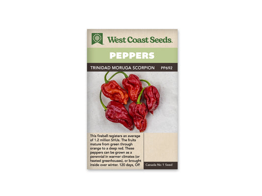 Hot Peppers “Trinidad Moruga Scorpion” West Coast Seeds