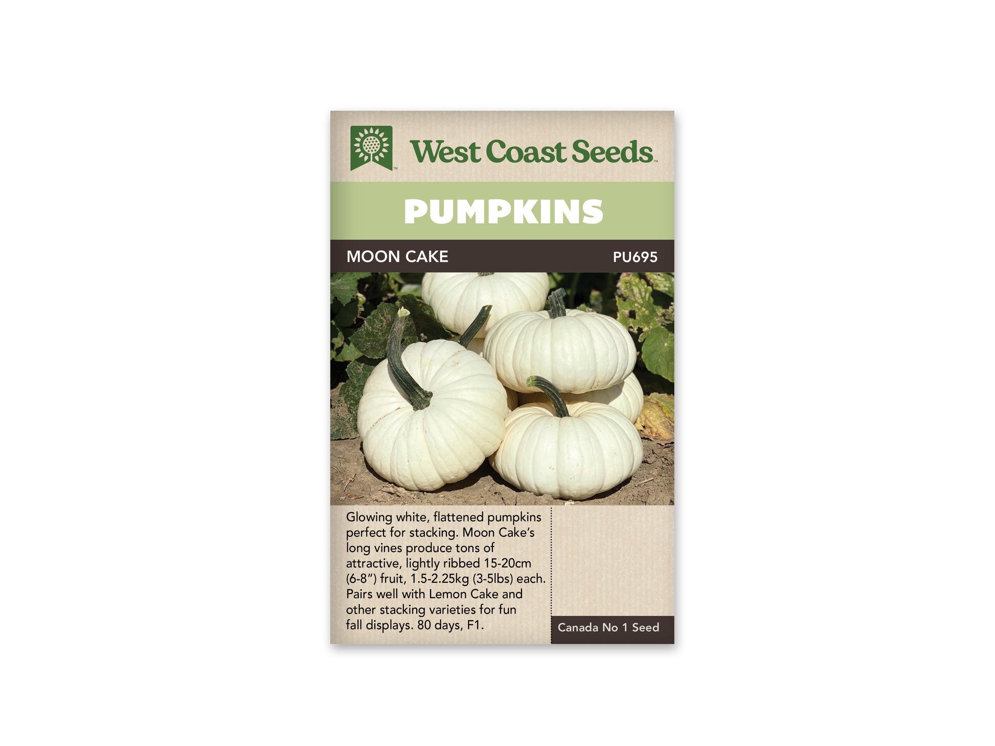 Pumpkins "Moon Cake F1" West Coast Seeds