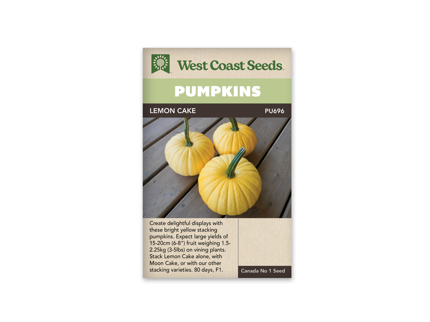 Pumpkins "Lemon Cake F1" West Coast Seeds
