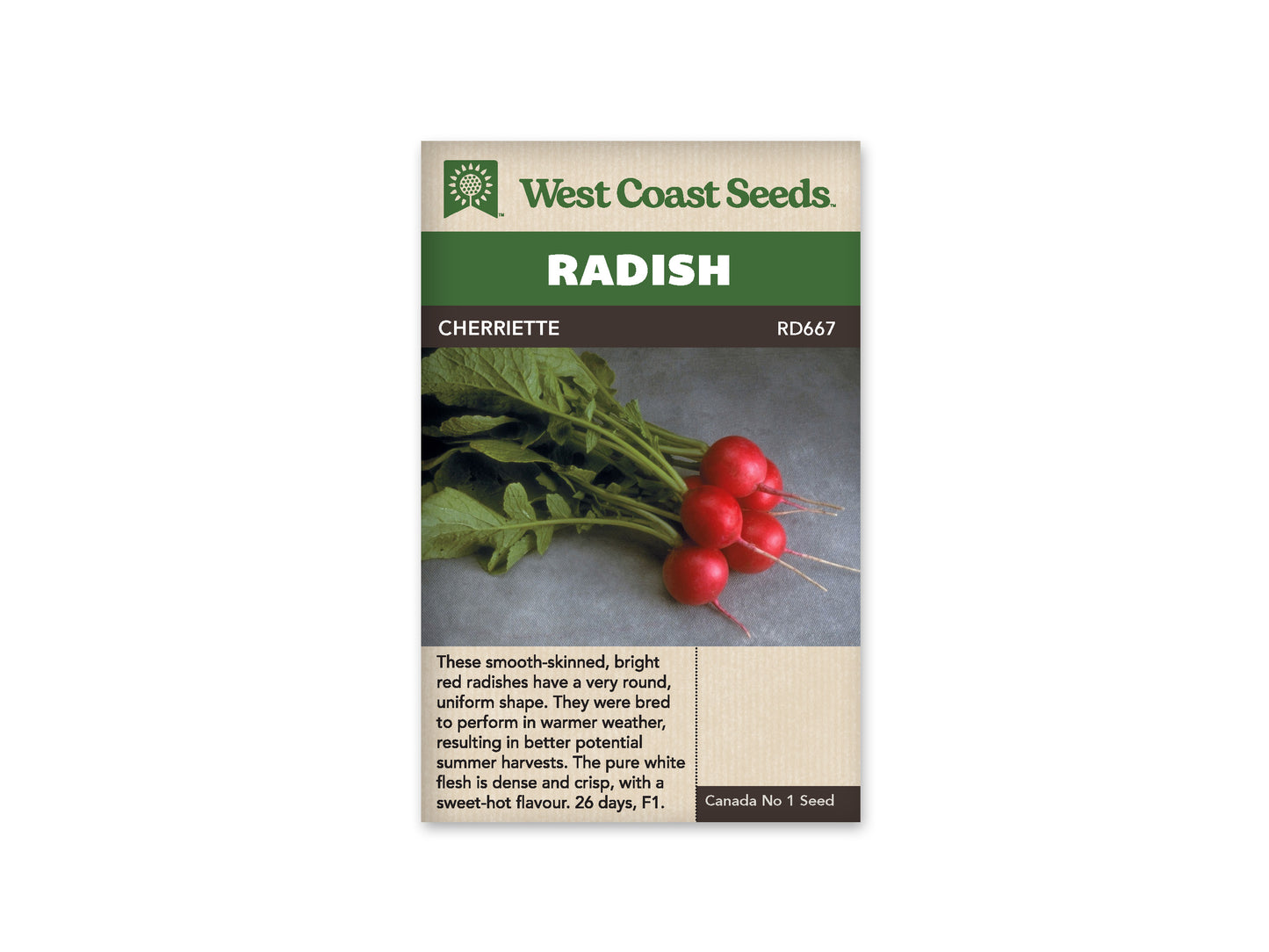 Radishes “Cherriette F1/ Cherriette” West Coast Seeds