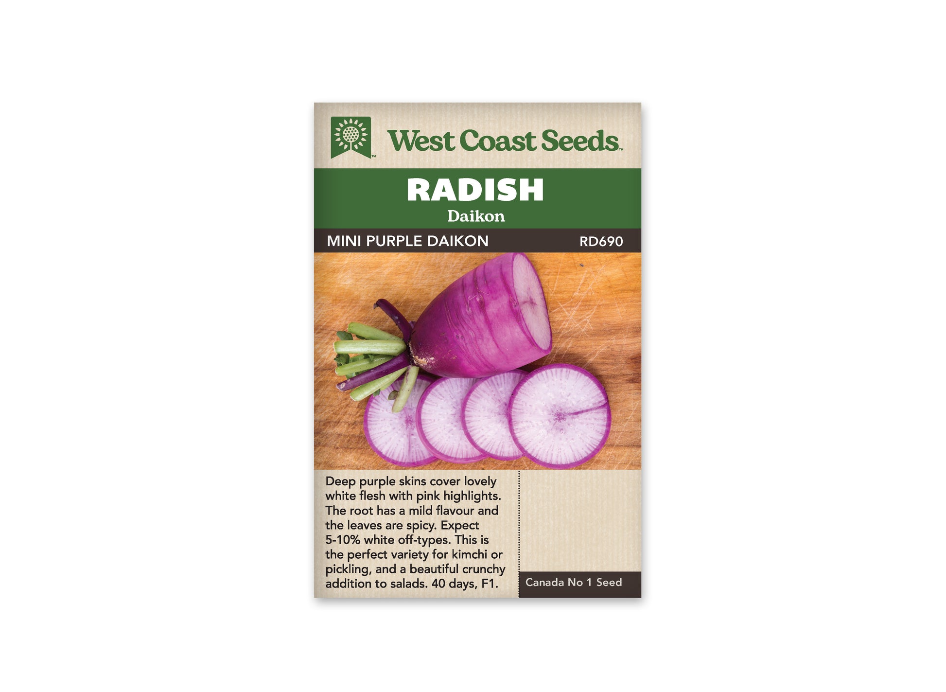 Radishes “Mini Purple F1” West Coast Seeds
