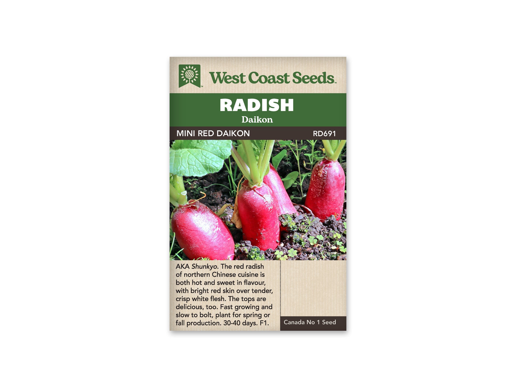 Radishes “Mini Red F1” West Coast Seeds
