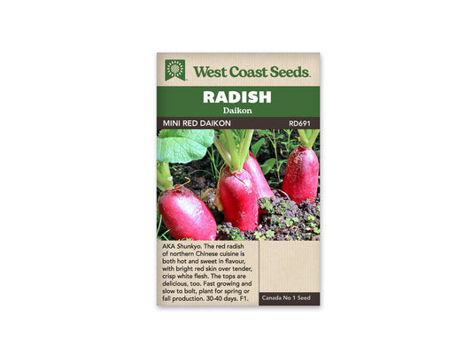 Radishes “Mini Red F1” West Coast Seeds