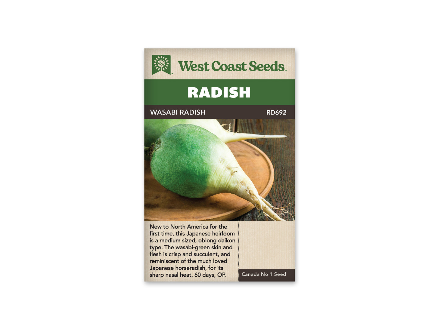 Radishes “Wasabi Radish” West Coast Seeds