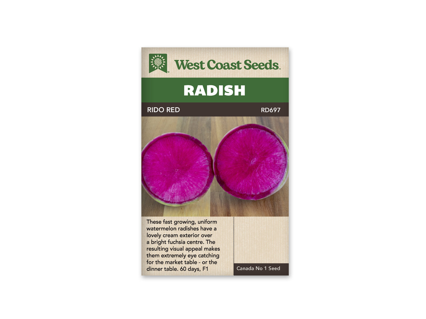 Radishes "Rido Red F1" West Coast Seeds