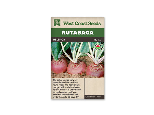Rutabagas "Helenor Coated Organic" West Coast Seeds