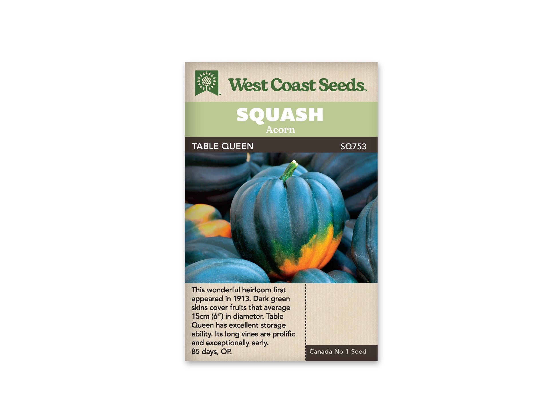 Winter Squash "Table Queen" West Coast Seeds