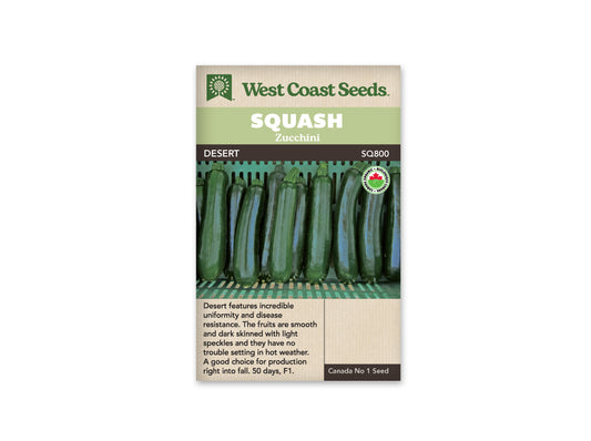 Summer Squash "Desert F1 Organic" West Coast Seeds
